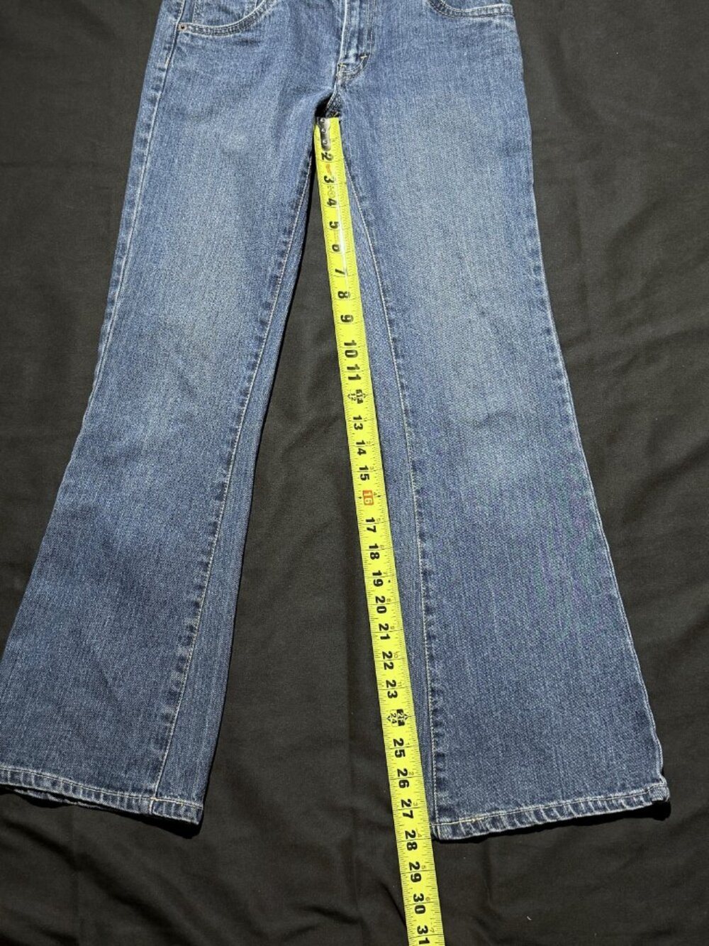 Levi's 517 Girls Youth Sized Jeans 14 Blue Stretch Flare Low Rise - Picture 5 of 8